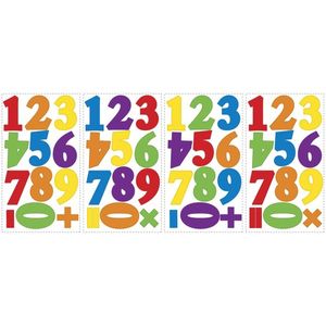 Stickere educative NUMBERS PRIMARY | 4 colite de 25, 4 cm x 45, 7 cm imagine