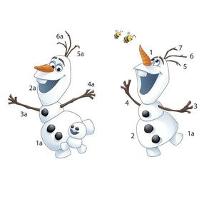 Sticker Olaf - FROZEN FEVER | 2 colite de 22, 8 cm x 101, 6 cm imagine