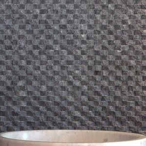 Mozaic Marmura Black Oval Scapitata, 1.8 x 5 cm imagine