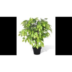 Ficus pitic artificial cu aspect natural si ghiveci, 60 cm imagine