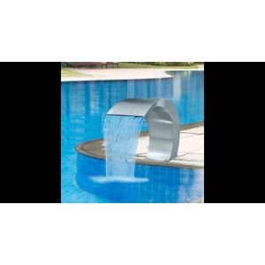 Fantana tip cascada pentru piscina din otel inoxidabil 45 x 30 x 60 cm imagine