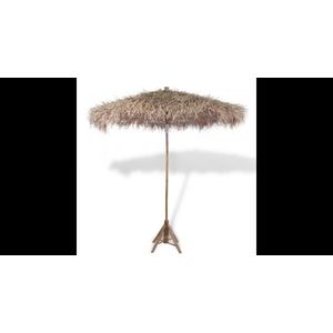 Umbrela din lemn de bambus si acoperis din frunze de bananier 270 cm imagine