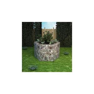 Jardinieră gabion hexagonală, 160 x 139 x 100 cm imagine