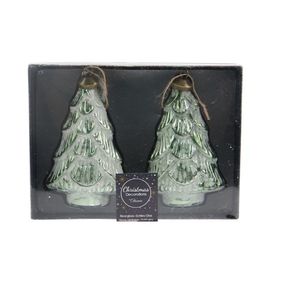 Set 2 decoratiuni pentru brad - Christmas Tree Emerald | Kaemingk imagine