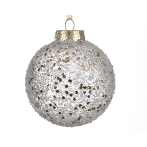 Glob decorativ - Silver Snowball | Kaemingk imagine