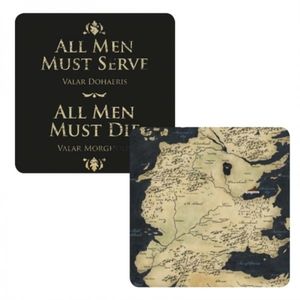 Suport pentru pahar - Game of Thrones (All men must serve) | Half Moon Bay imagine