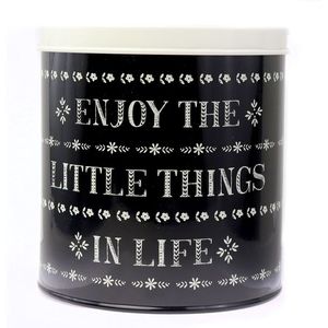 Cutie metalica rotunda - Little Things Storage Tin Black | Creative Tops imagine
