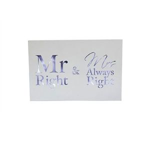 Placuta decorativa - Mr Right & Mrs Always Right | Lesser & Pavey imagine