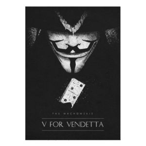 Mini Poster metal - V for Vendetta | Displate imagine