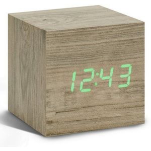 Ceas cu alarma - Cube Ash Click Clock | Gingko imagine