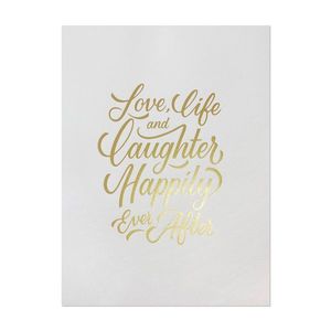 Poster - Love, Life and Laughter | Cardnest imagine