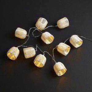 Ghirlanda de 10 lampi din plastic impletit | La Chaise Longue imagine
