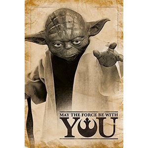 Poster - Star Wars Yoda, May The Force Be With You | Pyramid International imagine
