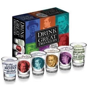 Great Drinkers Shot Glasses | The Unemployed Philosophers Guild imagine