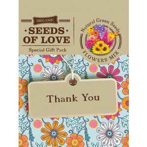 Felicitare Eco - Seeds of Love - Thank You | Natural Green Seeds imagine