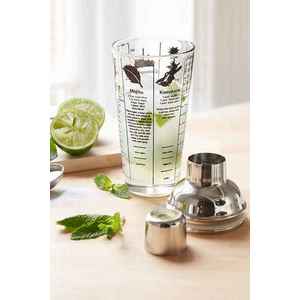 Cocktail shaker cu retete - 470 ml | Kikkerland imagine