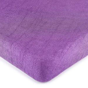 Cearșaf de pat 4Home, din frotir, violet, 160 x 200 cm, 160 x 200 cm imagine