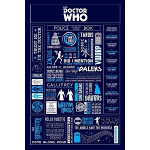 Poster maxi - Doctor Who Infographic | Pyramid International imagine