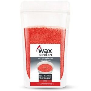 Lumanare - WaxSandArt Rosu Parfum Trandafiri - 250 g | Lumanaresele imagine