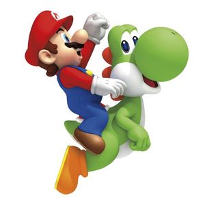 Sticker gigant Yoshi - Mario | 46 cm x 102 cm imagine