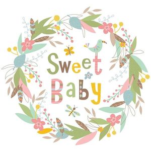 Sticker inspirational SWEET BABY | 49, 5 X 43, 8 cm imagine