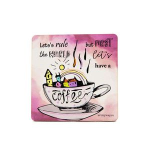 Suport pahar - Let`s Have a Cofee | ArtMyWay imagine