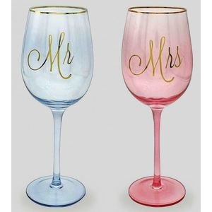 Set 2 pahare pentru vin - Mr. & Mrs. | Lesser & Pavey imagine