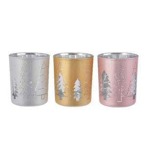 Suport pentru lumanare - Tlighth Laser Tree - Light Gold, Blush Pink, Winter White - mai multe culori | Kaemingk imagine