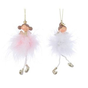 Ingerasi decorativi - Angel with Hanger - White and Soft Pink - mai multe culori | Kaemingk imagine