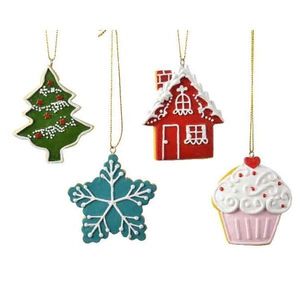 Decoratiune - Cookie with Hanger - Green, Pink, Blue, Red - mai multe modele | Kaemingk imagine
