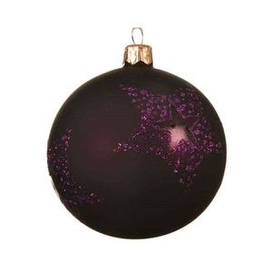 Glob decorativ - Shiny Star - Dots - Royal Purple | Kaemingk imagine