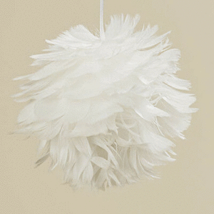 Glob decorativ - White Feather | Boltze imagine
