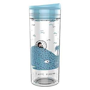 Sticla pentru apa SlideCup Crystal - Whale | Chic mic imagine