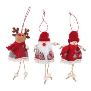 Decoratiune Craciun - Mini Fabric Christmas Hangers - mai multe modele | CGB Giftware imagine