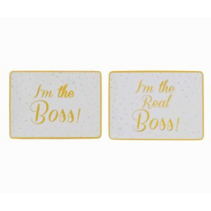Suport pentru masa - I'm The Boss and I'm The Real Boss | Lesser & Pavey imagine