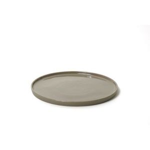 Farfurie - Round 20 x 1.2 cm - Glossy Outside Mat Grey | Kinta imagine
