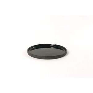 Farfurie - Round 17.5 x 1 cm - Glossy Outside Mat Black | Kinta imagine