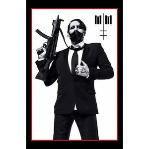 Poster textil Marilyn Manson_Machine Gun | Machine Gun imagine