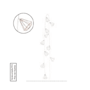 Ghirlanda led- Diaman-Rose cuivre | Sema Design imagine