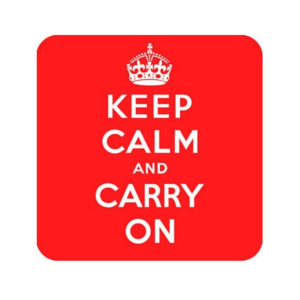 Suport pentru pahar - Keep Calm & Carry On | Dean Morris imagine