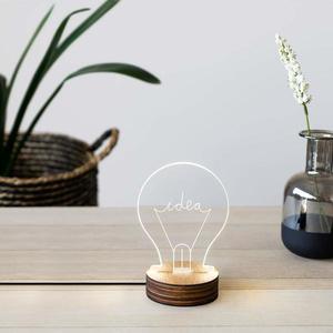 Lampa - Bulb Wood/Acrylic - Idea | Balvi imagine