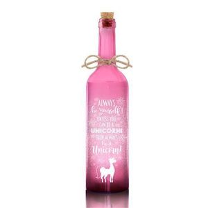 Sticla Iluminata LED - Pink Unicorn Glitter | Lesser & Pavey imagine