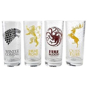 Set 4 pahare - Game Of Thrones - All Houses Glass | Half Moon Bay imagine