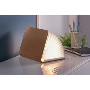 Lampa - Large Smart Book Light - Brown Leather | Gingko imagine