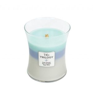 Lumanare parfumata - Medium Jar - Trilogy Woven Comforts | WoodWick imagine