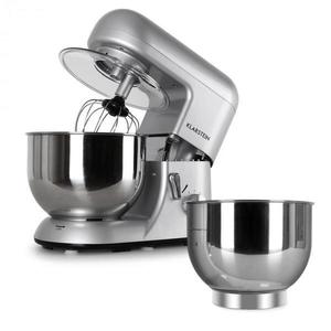 Klarstein Bella Argentea, robot de bucătărie + vas argintiu, culoare argintie imagine