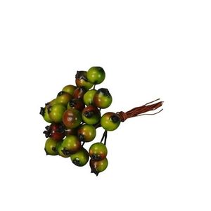 Decoratiune Berries cu bobite verzi 9 cm imagine
