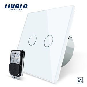 Intrerupator LIVOLO cu touch dublu wireless telecomanda inclusa imagine