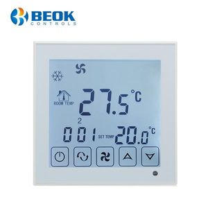 Termostat cu fir pentru aer conditionat BeOk TDS23-AC2, Compatibil cu sisteme HVAC imagine