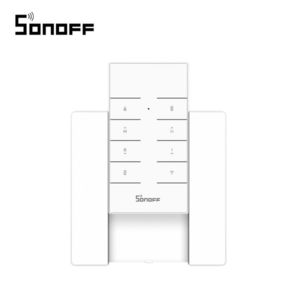 Pachet Suport perete + Telecomanda RF Sonoff RM433 cu Functie Sincronizare Wi-Fi, Reglaj intensitate lumini, Reglaj viteza ventilator imagine